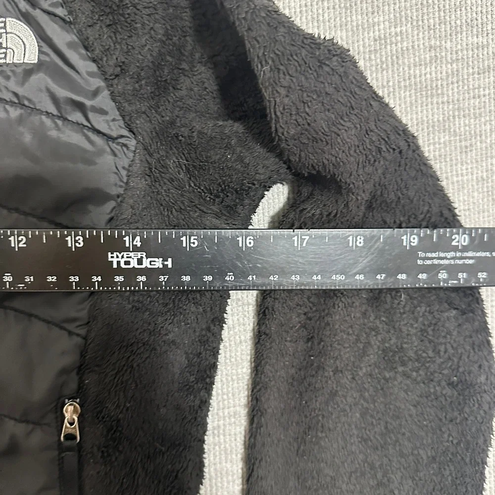The North Face Black Hybrid Puffer Fleece Hooded Jacket Kids Size M 10/12